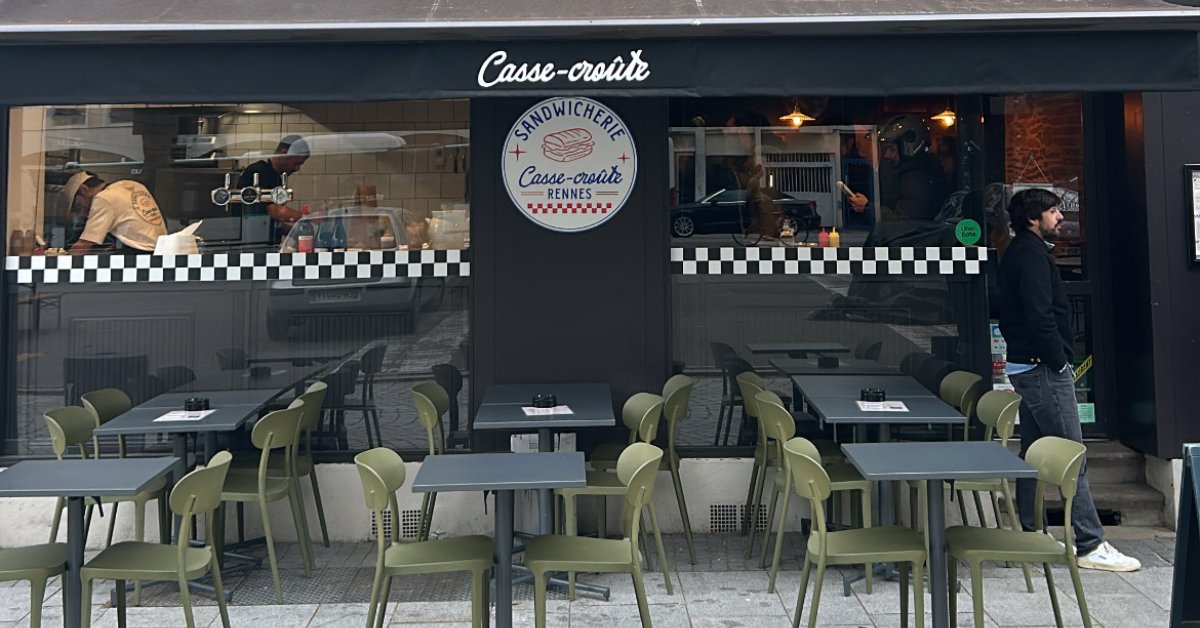 Sandwich du Casse-Croûte sur le Mail François Mitterrand à Rennes